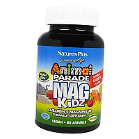 Магний для детей, Animal Parade Mag Kidz Children's Magnesium, Nature's Plus