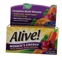 Женские Витамины, Alive! Women's Energy Multivitamin-Multimineral, Nature's Way