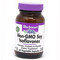 Соевые изофлавоны, Non-GMO Soy Isoflavones, Bluebonnet Nutrition