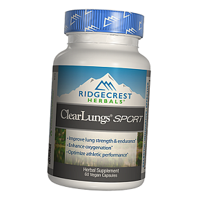 Комплекс для поддержания легких, Clear Lungs Sport, Ridgecrest Herbals