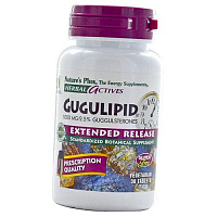 Гугулипид с замедленным высвобождением, Herbal Actives Gugulipid 1000, Nature's Plus