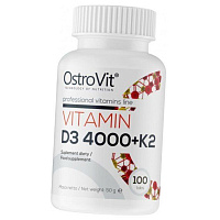 Витамин Д3 К2, Vitamin D3 4000 + K2, Ostrovit