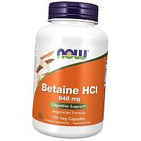 Бетаин Гидрохлорид, Betaine HCl, Now Foods