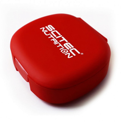 Таблетница Pill Box With Scitec Logo (  Красный)