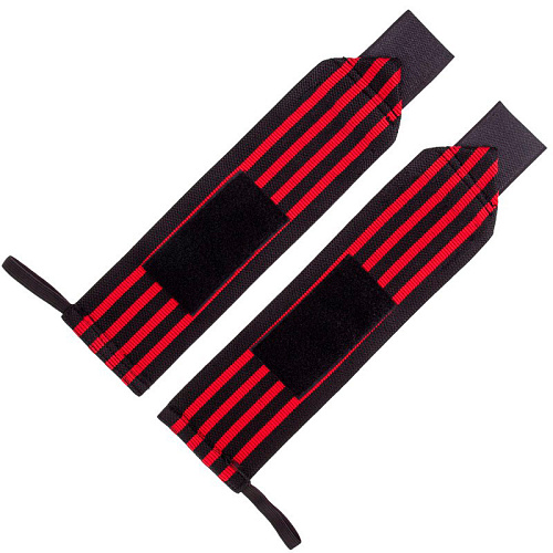 Бинты кистевые для жима и тяги TA-4861 ( Черно-красный)