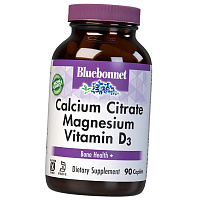 Кальций Магний Витамин Д3, Calcium Citrate Magnesium Vitamin D3, Bluebonnet Nutrition