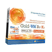 Витамин Д3 К2, Gold-Vit D3 + K2, Olimp Nutrition