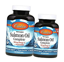Лососевое масло, Salmon Oil Complete, Carlson Labs