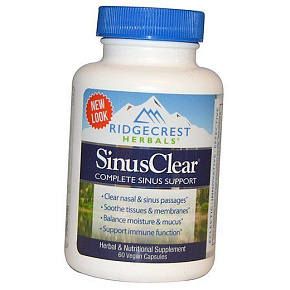 Комплекс для поддержания и защиты верхних дыхательных путей, SinusClear, Ridgecrest Herbals
