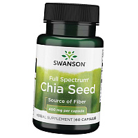 Экстракт семян чиа, Full Spectrum Chia Seed 400, Swanson