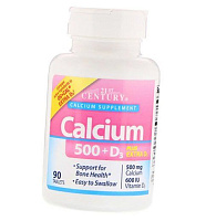 Кальций Д3, Calcium 500 Extra D3, 21st Century