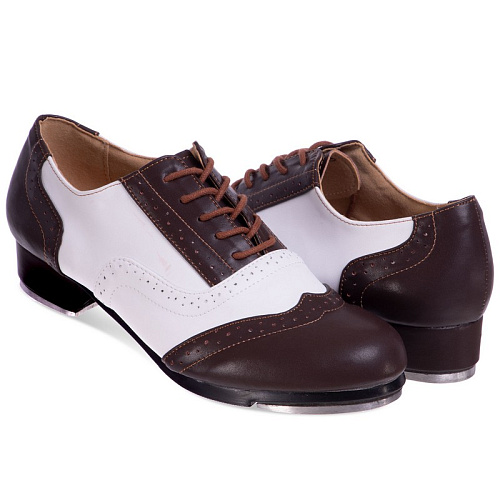 Туфли для степа и чечетки DN-3686 (40 Коричнево-белый)
