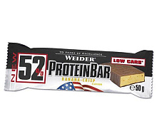 Протеиновый батончик с низким содержанием сахара, 52% Protein Bar, Weider