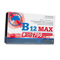 Витамин В12, Цианокобаламин, B12 MAX, Olimp Nutrition