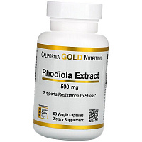 Экстракт Родиолы, Rhodiola Extract 500, California Gold Nutrition