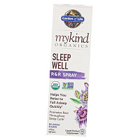 Растительный комплекс для сна, Mykind Organics Sleep Well Spray, Garden of Life