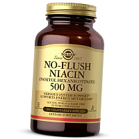 Ниацин не вызывающий покраснений, No-Flush Niacin 500, Solgar