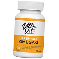 Рыбий жир Омега-3, UltraVit Premium Omega-3, VP laboratory