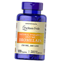 Бромелайн из ананаса, Bromelain 250, Puritan's Pride
