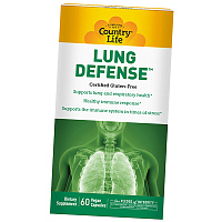 Комплекс для поддержки легких и органов дыхания, Lung Defense, Country Life